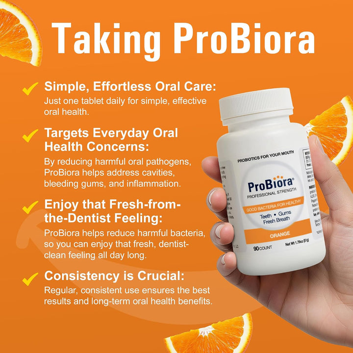 ProBiora Professional Strength Probióticos orales para dientes y en...