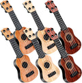 Mini guitarra para niños, 12 unidades, 10 pulgadas, 4 cuerdas, mini ukelele