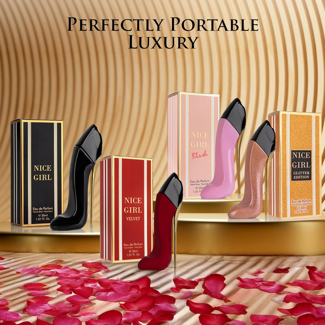 Nice Girl - Juego de 4 mini perfumes de regalo para mujer, fraganci...