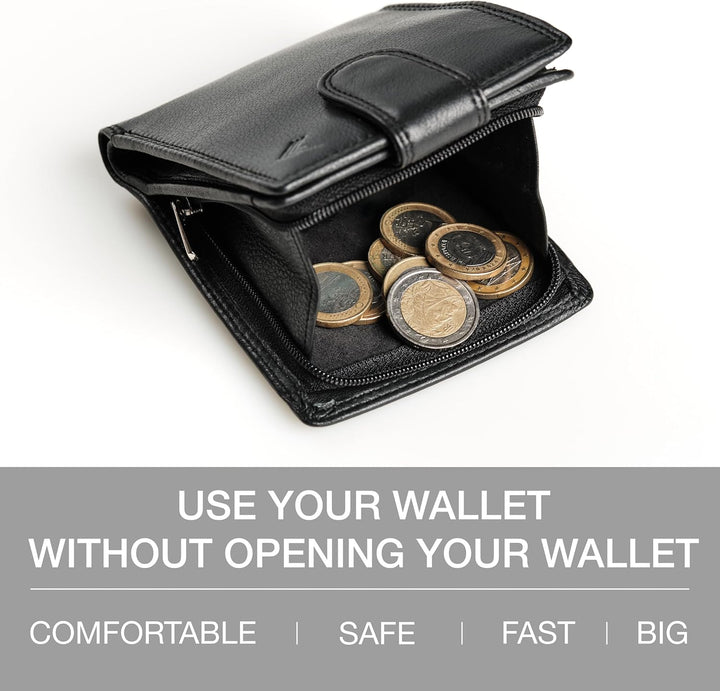 Cartera Lavalen de cuero suave para hombres \u2013 billetera genuin...