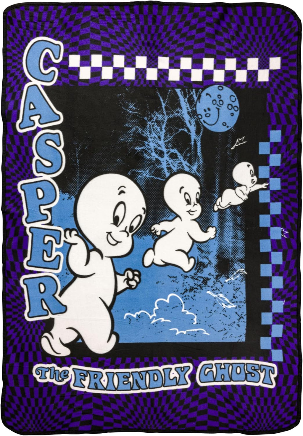 Silver Buffalo Casper Friendly Ghost, Fleece Throw Blanket, 45x60in