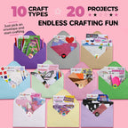 Kit de 20 artes y manualidades para niñas la caja de