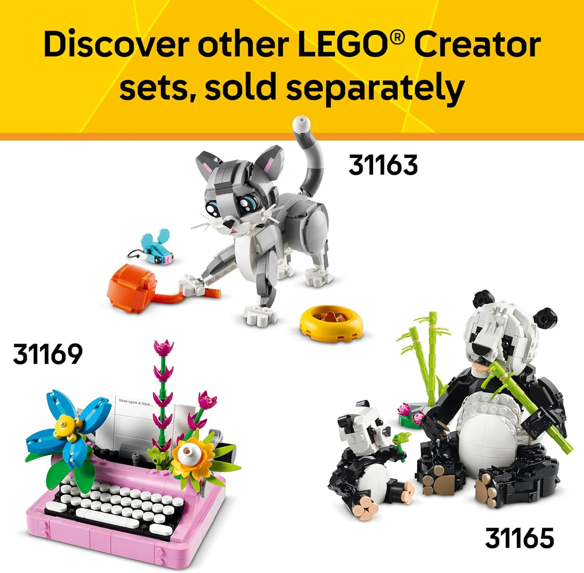 LEGO Creator 3 en 1 lindo conejito de juguete Juego de