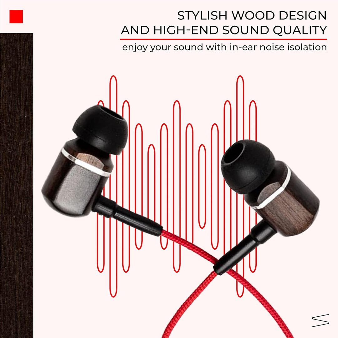 Symphonized MTRX Premium - Auriculares intrauditivos de madera genu...