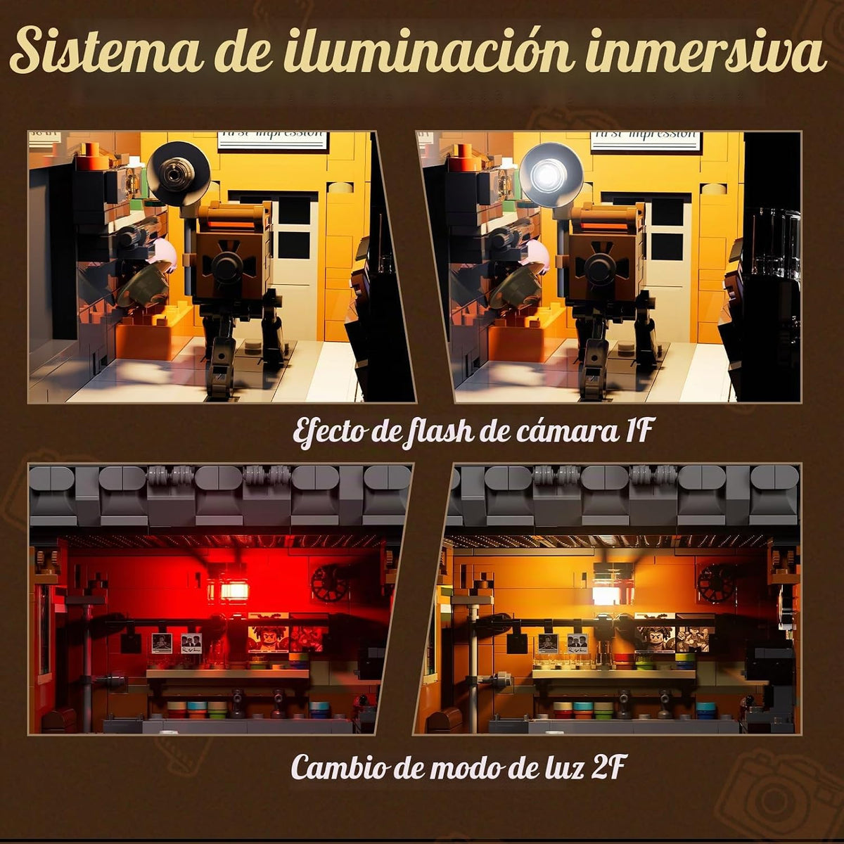 Lumibricks Juego de ladrillos de construcción de iluminación para estudio