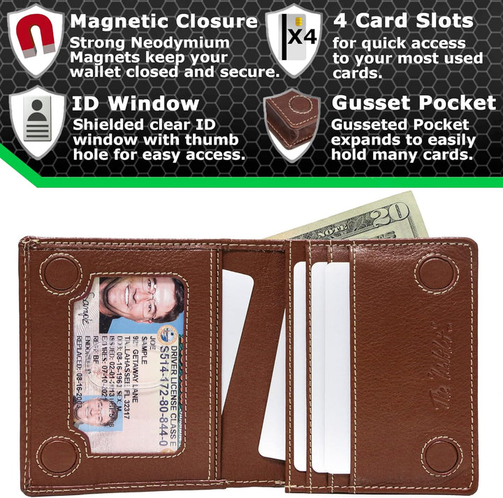 ID Stronghold Waltlet - Cartera plegable con bloqueo RFID para homb...