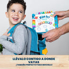 Chuckle & Roar Pop It Book, colores, inglés y español, modo silencioso, 1-4