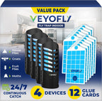 VEYOFLY Trampas para moscas de frutas para interiores enchufables UV