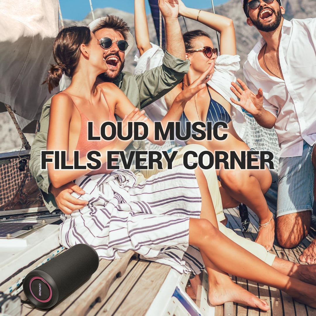 Altavoz Bluetooth Inalámbrico Impermeable - Altavoz Portátil Potent...
