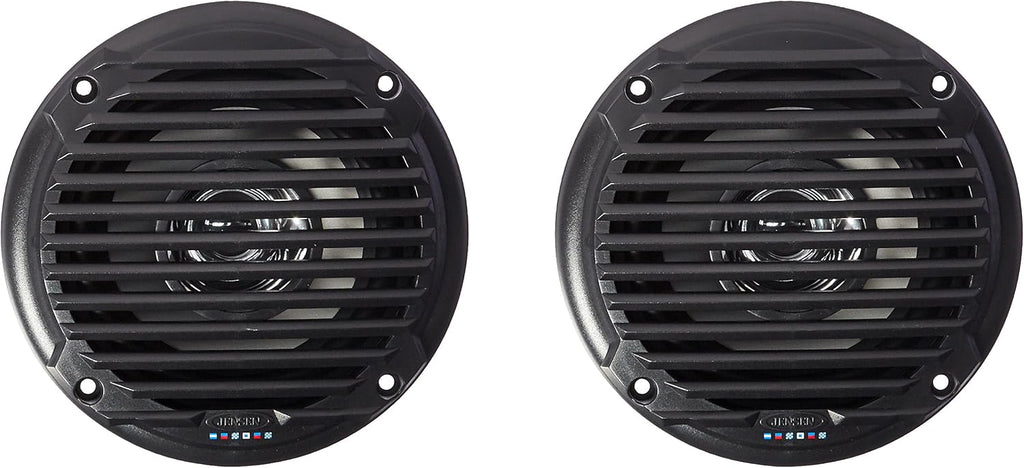 JENSEN MS5006B Bocina de cono doble, resistente al agua, color negro