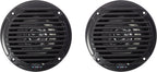 JENSEN MS5006B Bocina de cono doble, resistente al agua, color negro