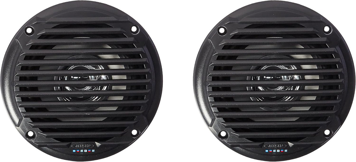 JENSEN MS5006B Bocina de cono doble, resistente al agua, color negro