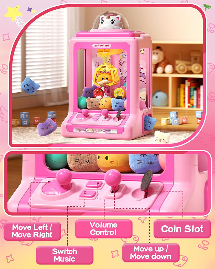Máquina de garras para niños, mini máquina expendedora con monedas...