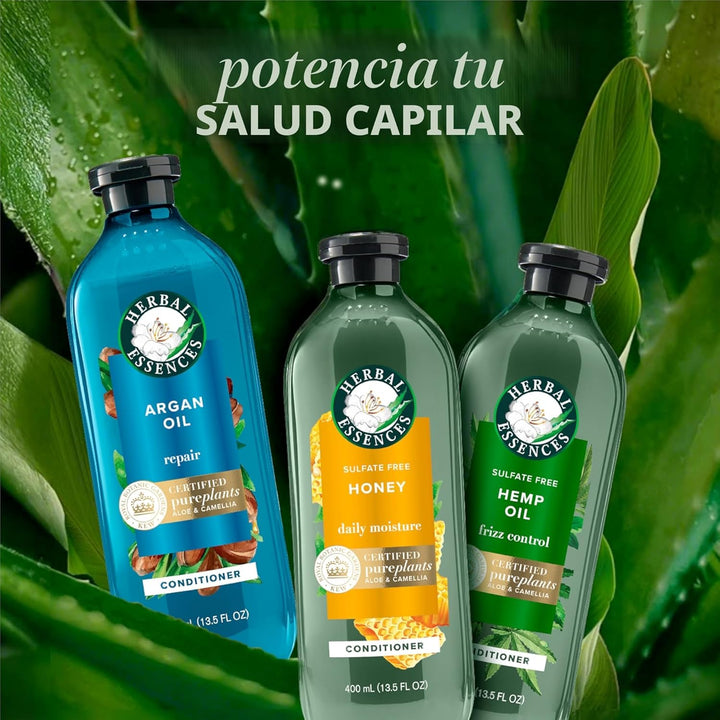 Herbal Essences Juego de champú y acondicionador reparador de aceit...