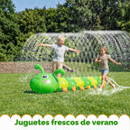 Aspersor de agua para niños, aspersor inflable grande de oruga