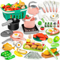 Juegos de comida de juguete para la cocina de los niños, accesorios de cocina de juego, 168 piezas