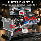 Kit de modelo de motor V8 que funciona, kit de motor muscular avanzado de