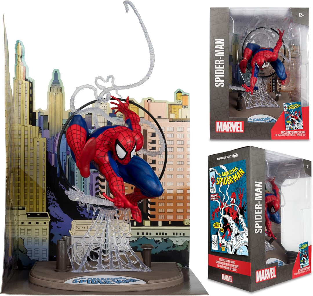 McFarlane Toys - Figura posada de Spider-Man de Marvel a escala 1\/...