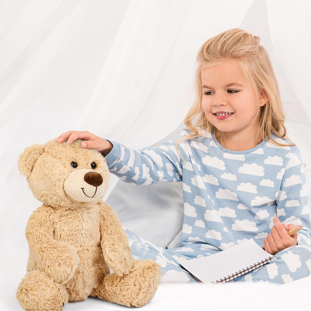 BenBen - Oso de peluche suave, 18 pulgadas, color marrón claro