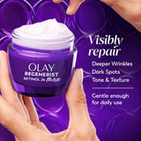 Olay Crema de noche de retinol para mujer, MAX, antienvejecimiento,...