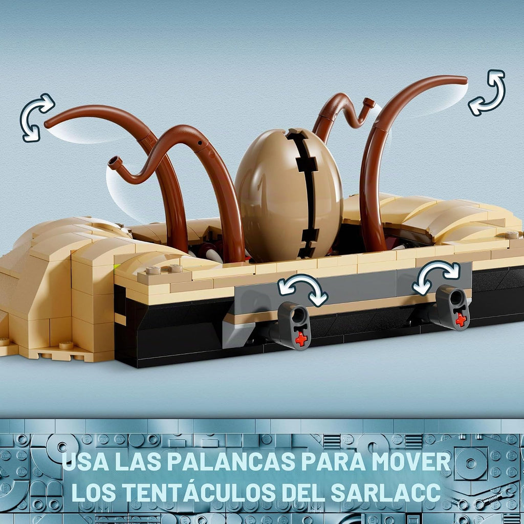 LEGO Star Wars: Return of the Jedi Desert Skiff & Sarlacc Pit, juego de construcción de vehículos con minifigura Nien Nunb del 25 aniversario, juguete coleccionable para fanáticos de Star Wars, regalo