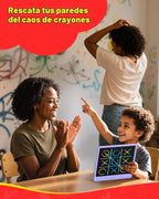 Tableta de escritura LCD de 12 pulgadas para niños, bloc de dibujo para colorear, tablero de garabatos sin desorden, juguetes de viaje en avión para niños y niños pequeños, esenciales para
