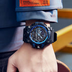 Relojes para Hombre Deportivos al Aire Libre, Resistente al Agua, Militar, Fecha, Multifunción, Tácticas, Pantalla LED, Alarma, Cronómetro para Hombre 3133