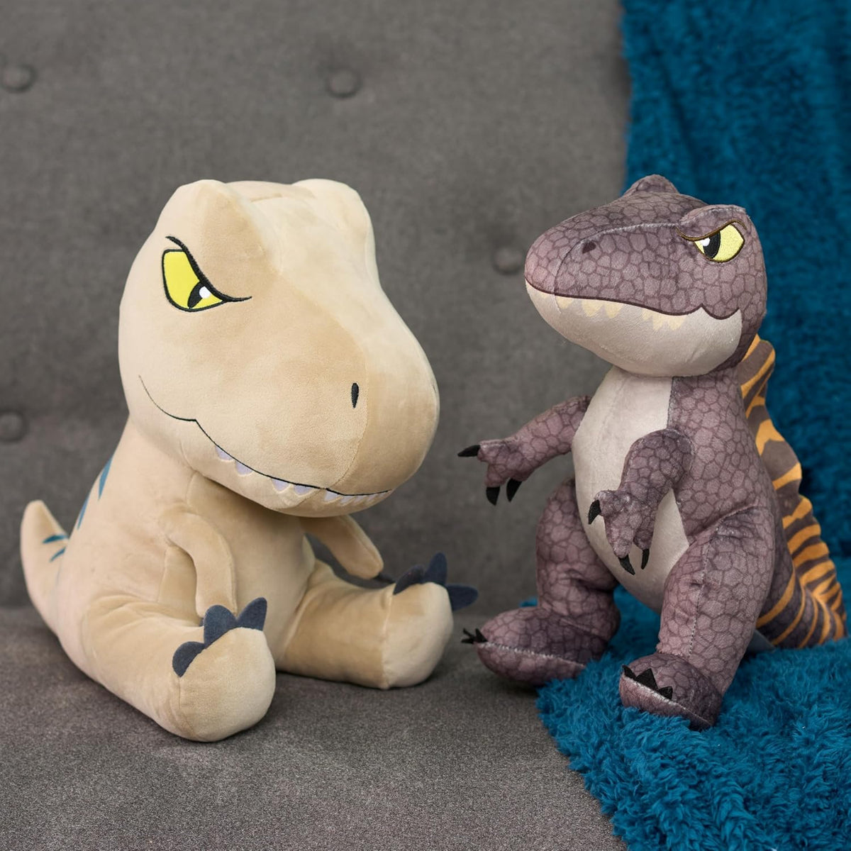 JURASSIC WORLD Rebirth - Peluche con peso y confort T. rex