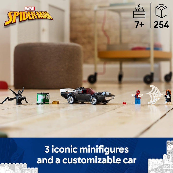 LEGO Marvel Spider-Man vs. Venom Muscle Car Toy - Juego de construc...