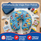 Paw Patrol - Almohada de cuello para niño, accesorios de viaje súper suaves para avión, paseos en coche y hogar, regalo para niños y adultos, (producto oficial) por Franco