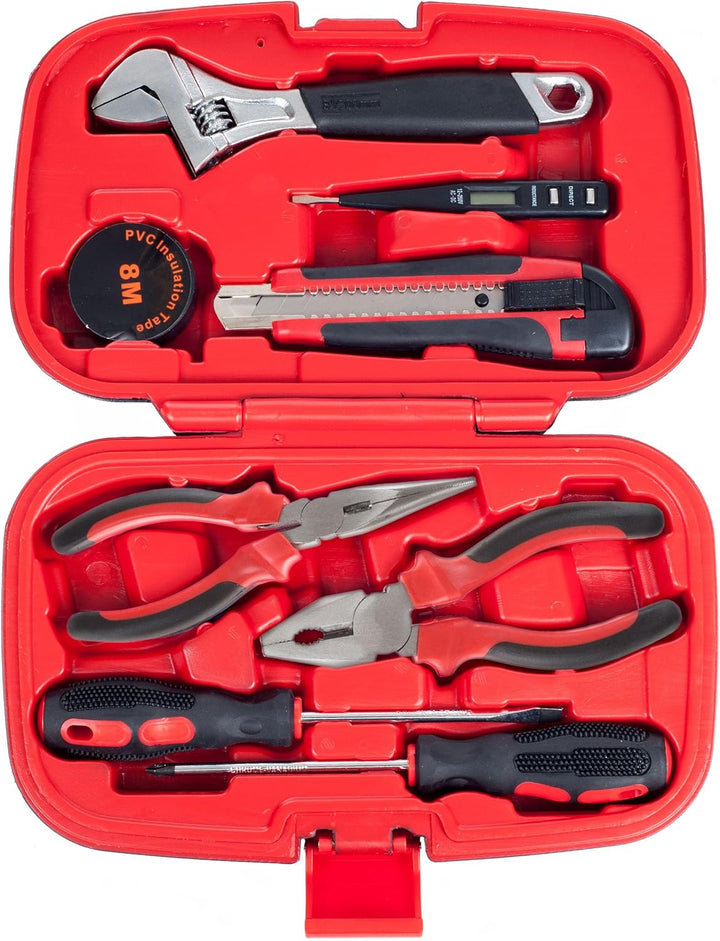 Herramientas manuales para el hogar, juego de herramientas de 9 pie...