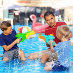 Quanquer Pistolas de agua de 600 cc para niños y adultos, paquete de 6 pistolas de chorro súper con largo alcance, acción de bomba de alta capacidad, natación de verano, playa, juegos de lucha acuática al aire libre, juguetes de piscina para niños y niñas