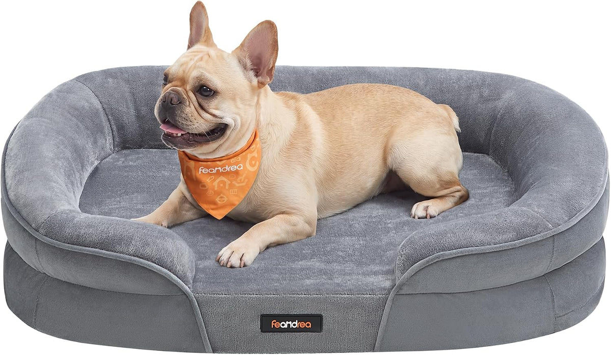Feandrea Cama ortopédica para perro, sofá para perros de 30 pulgadas con