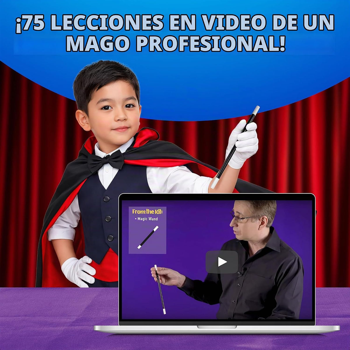 Kit de magia épica de National Geographic con más de 175 trucos para niños