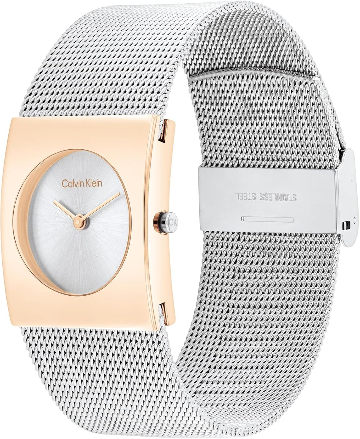 Calvin Klein Mujer CK Pulse - Reloj de 26 mm 2H Quartz - Brazalete de acero inoxidable con malla - Resistencia al agua 30 metros - Estilo minimalista – Moda premium - Regalo para ella