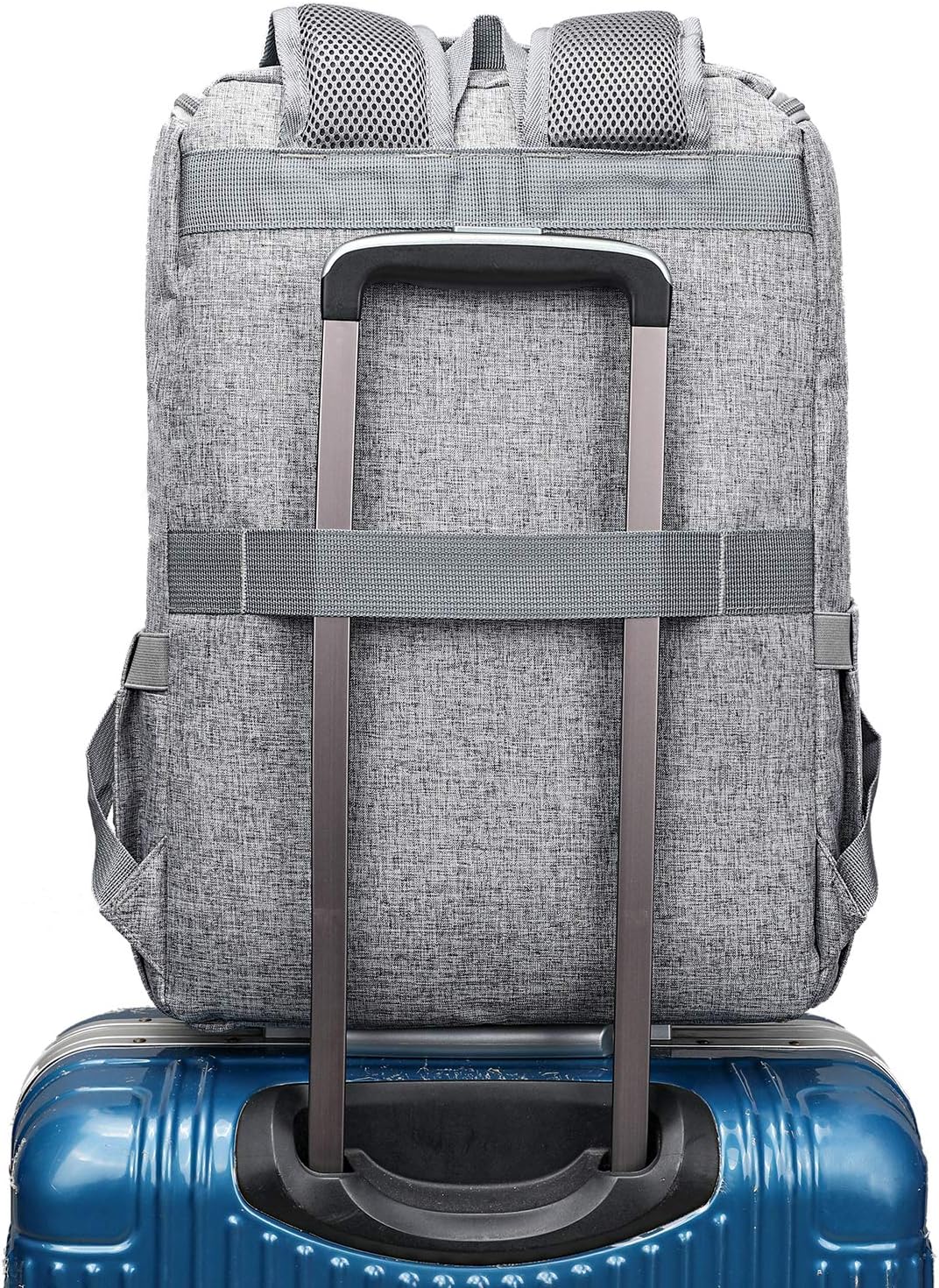 Mochila vintage de viaje para laptop con puerto de carga USB para m...