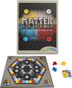 SimplyFun Juego de mesa Matter – Juego de estrategia de control de área para adolescentes y adultos a partir de 10 años – Incluye tablero de juego, 92 fichas de elementos, 56 elementales, 14 fichas de