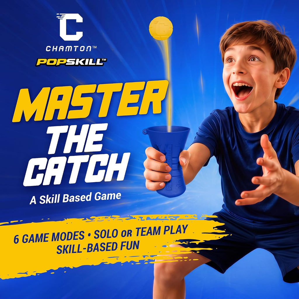 Popskill, juego de habilidad para apretar y atrapar para niños, juguete de coordinación mano-ojo, diversión en interiores y exteriores, juegos familiares y adolescentes, regalos geniales de