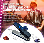Paquete de regalo de punzón de púa de guitarra de bricolaje