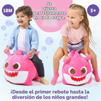 JITTERYGIT Bebé tiburón Saltarín - Muñeco de peluche musical para niños y niños pequeños - Mamá tiburón (Rosa)