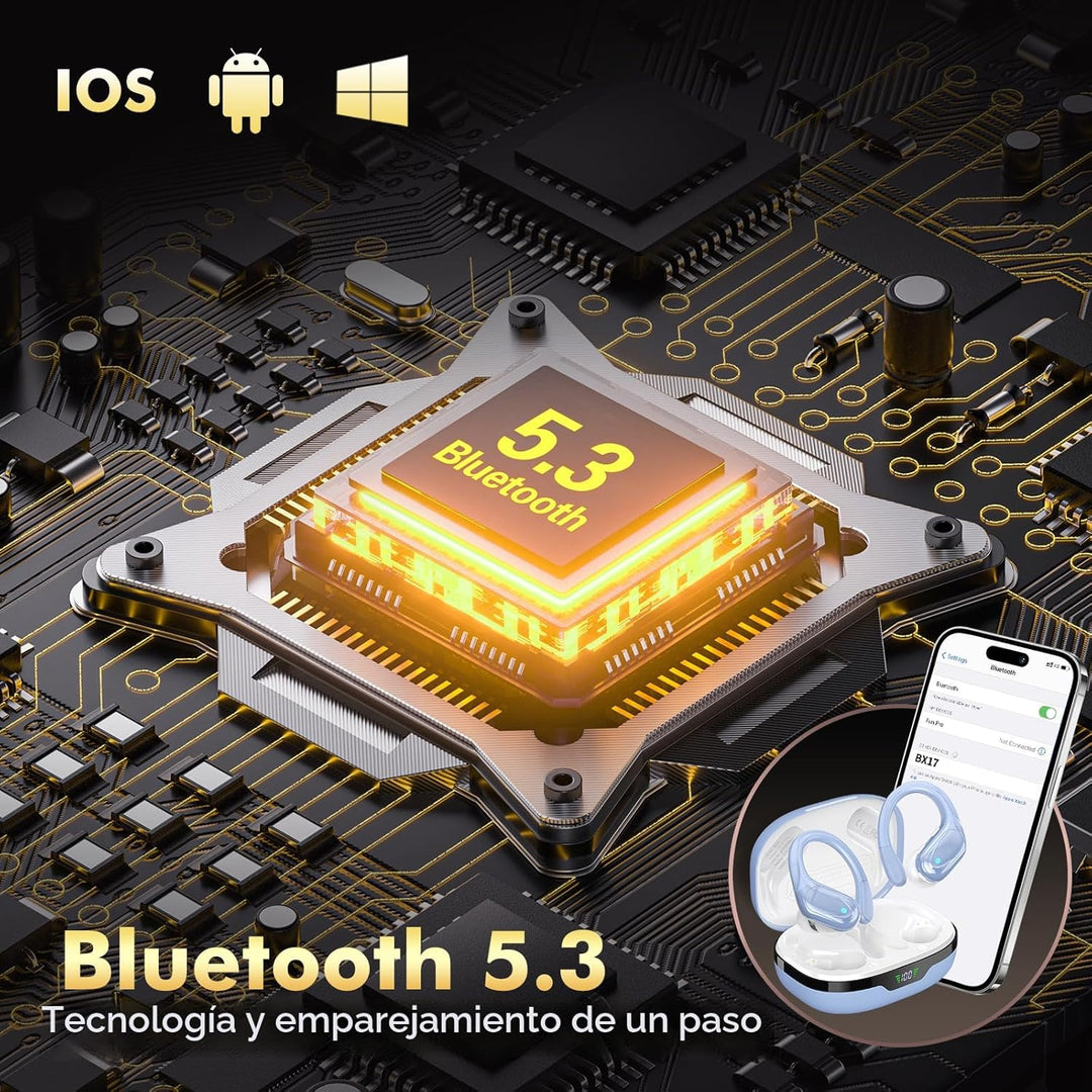 HAOYUYAN Auriculares inalámbricos, auriculares Bluetooth, auricular...
