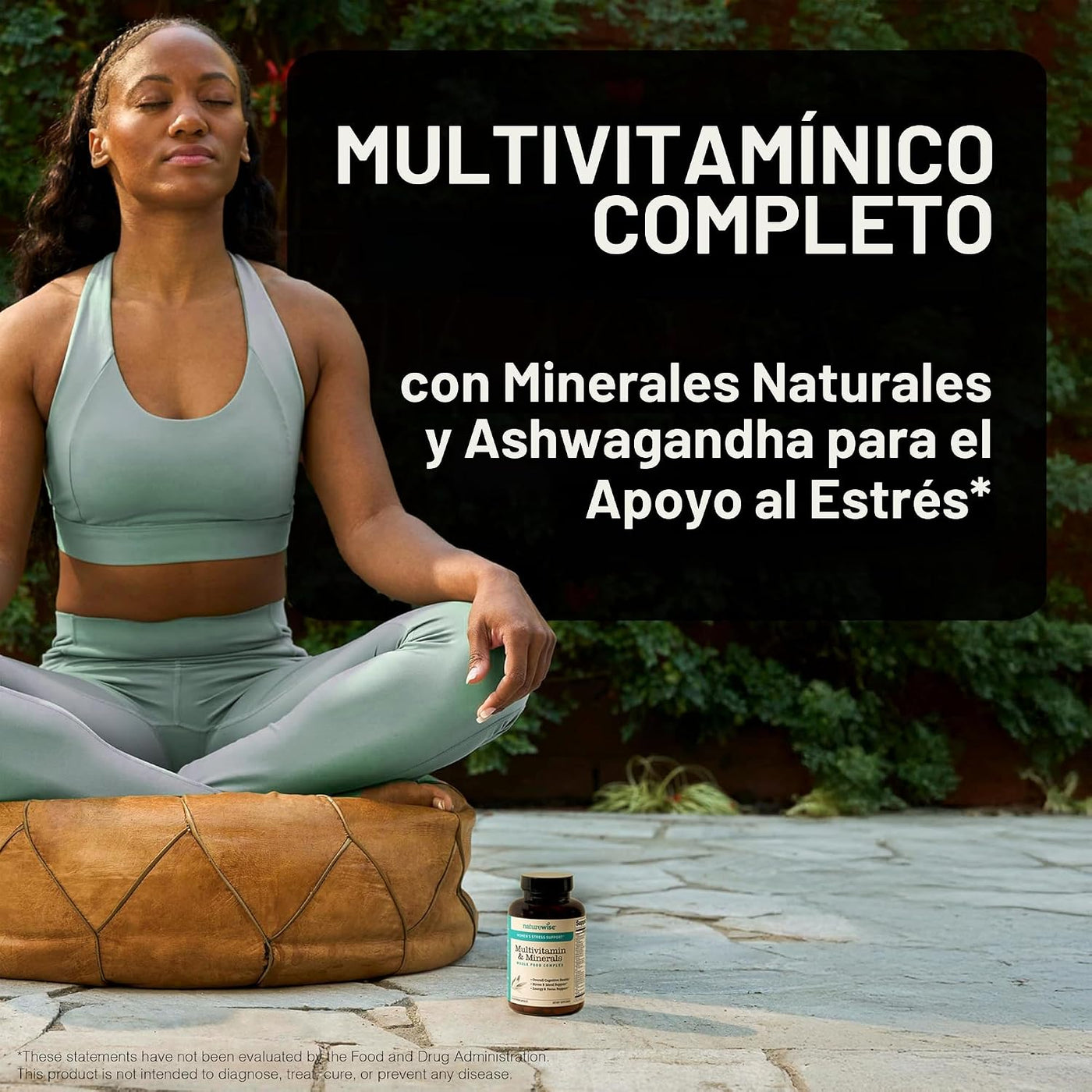 NatureWise Multivitamínico para mujeres + apoyo al estrés con alime...
