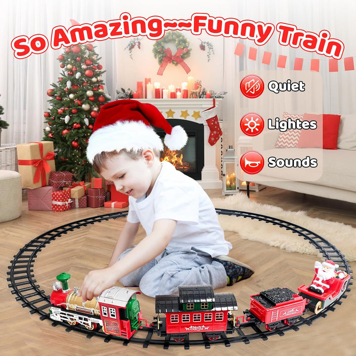 Juego de tren de Navidad para alrededor del árbol juguetes