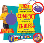 Kiddey Túnel de juego Pop Up Tunnel juguetes para niños pequeños, túnel multicolor para diversión en interiores y exteriores, gatear y jugar, carrera de obstáculos para niños, regalos para niños