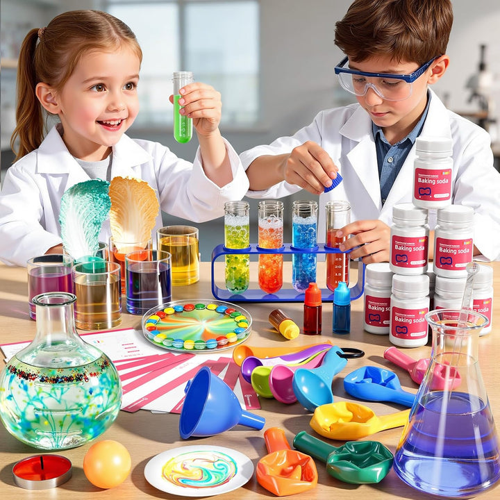 ZDRKWSM Kit de ciencia con más de 220 experimentos de laboratorio c...