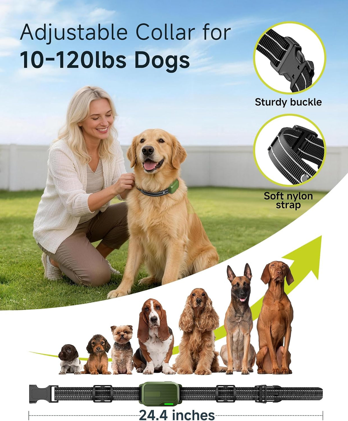 Collar de choque para perros, collar de entrenamiento para perros de 4500
