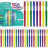 Navona 150 piezas de cepillos de dientes desechables prepastados co...