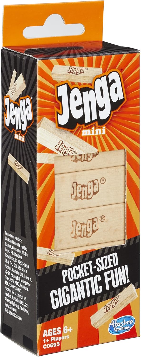 Hasbro Gaming Mini juego Jenga marrón/a para mayores de 6