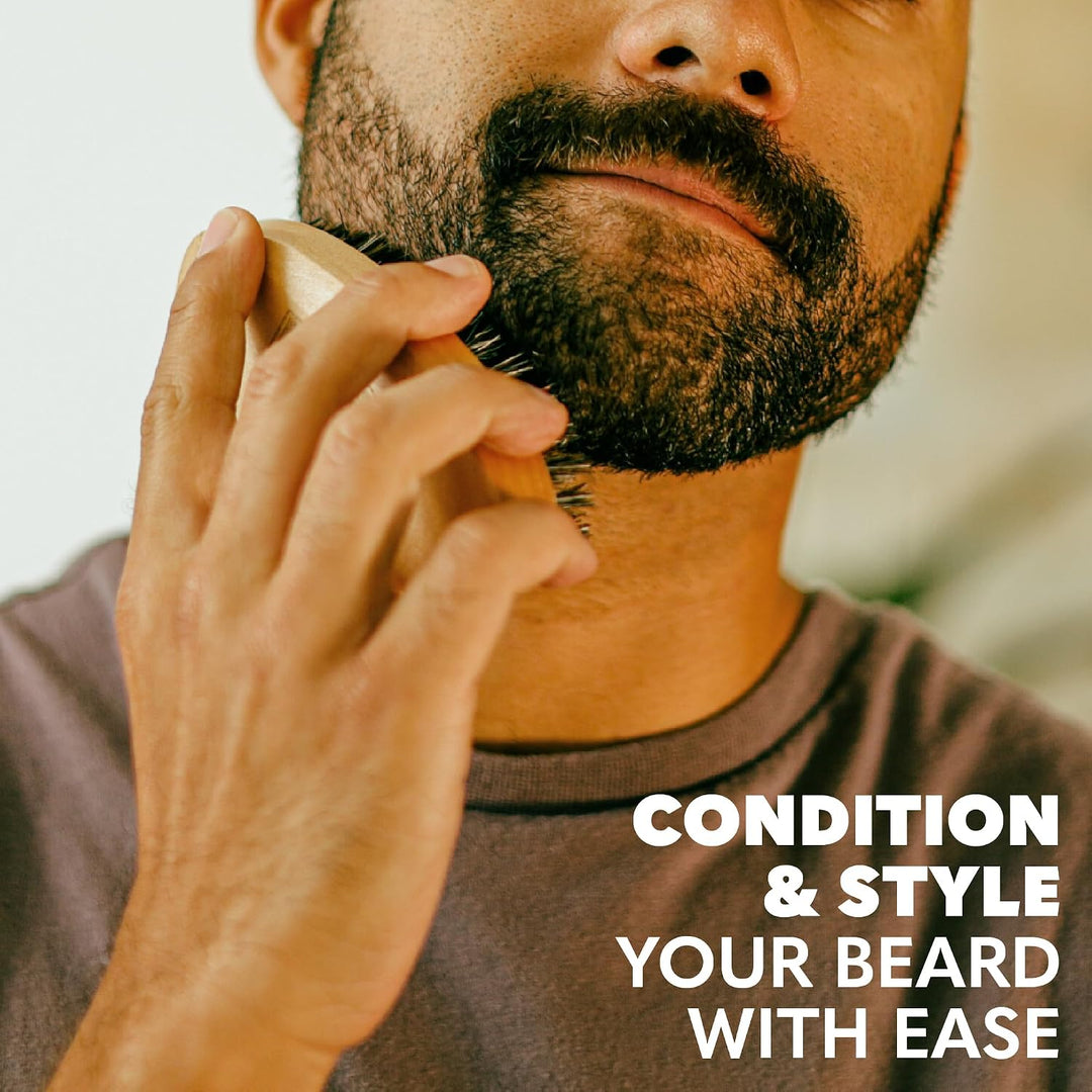Beard Club - Cepillo de cerdas de jabalí para hombre, herramienta d...
