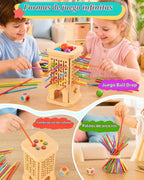 Montessori - Juego de mesa para niños de 4 a 6 años, juegos de bolas de